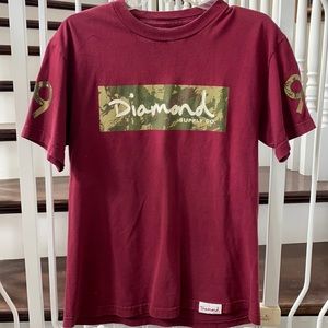 Burgundy Diamond Supply Co tshirt